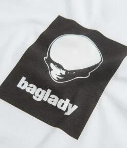 Baglady Alien Logo T-Shirt - White -Outlet The Street Set Store BagladyAlienLogoT Shirt White 3