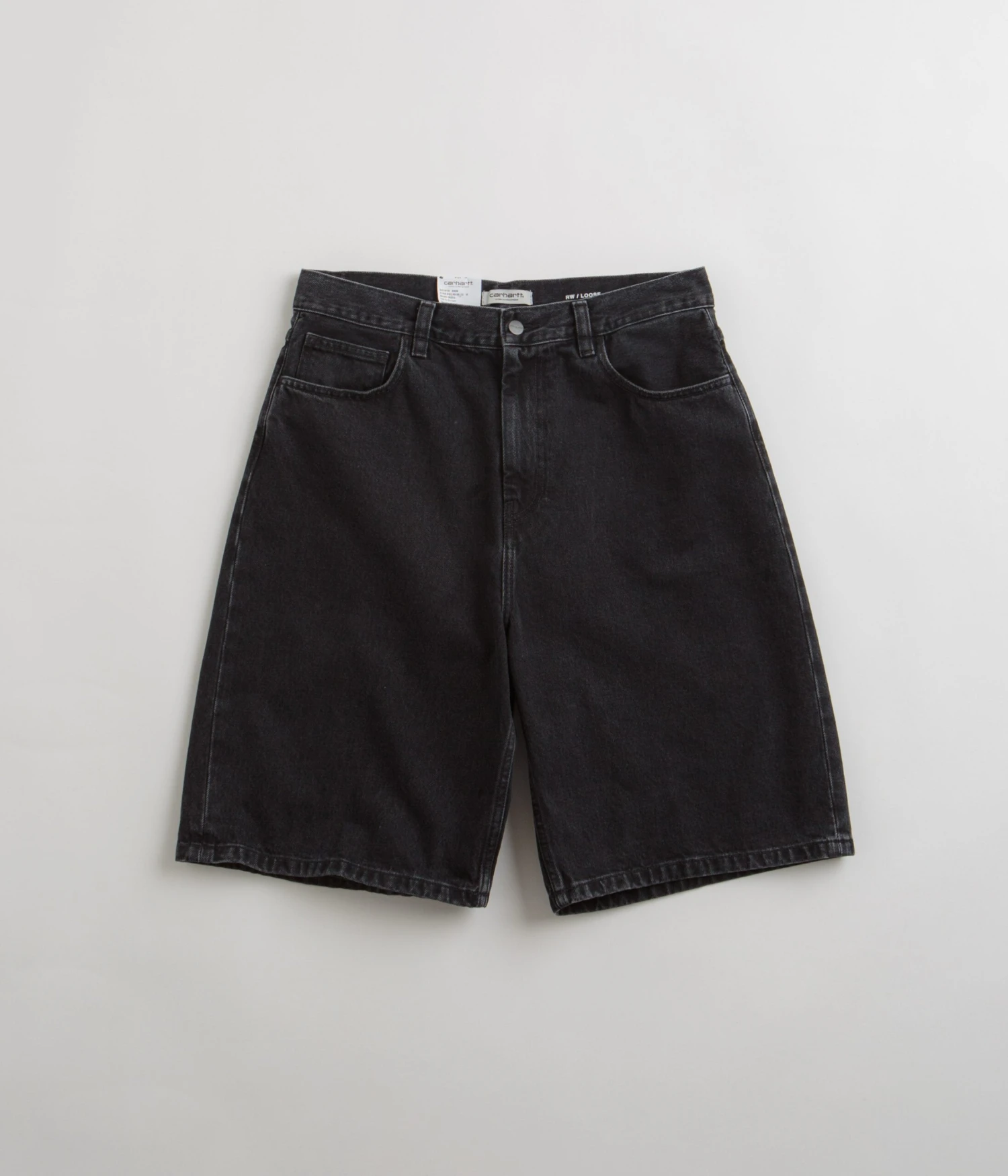 Carhartt Womens Brandon Shorts - Black Stone Washed 1 Carhartt Womens Brandon Shorts - Black Stone Washed