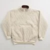 Magenta Lunar Quilted High Neck Sweatshirt - Natural