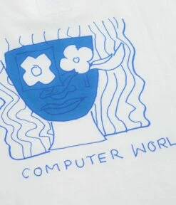 Adidas Shmoofoil Art T-Shirt - White / Bluebird / Royal Blue -Outlet The Street Set Store adidas shmoofoil art t shirt white bluebird royal blue 5