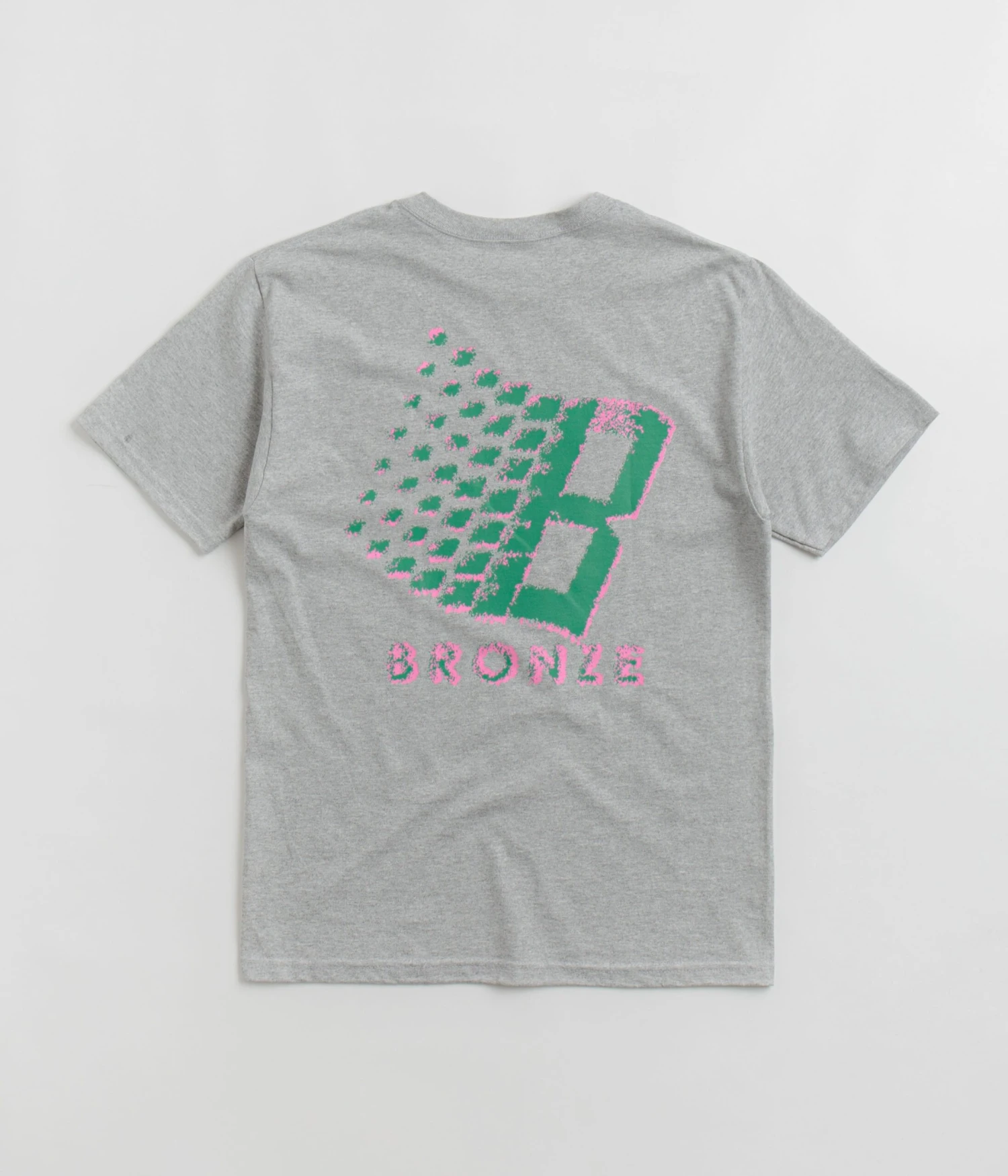 Bronze 56K B Logo T-Shirt - Heather Grey 1 Bronze 56K B Logo T-Shirt - Heather Grey