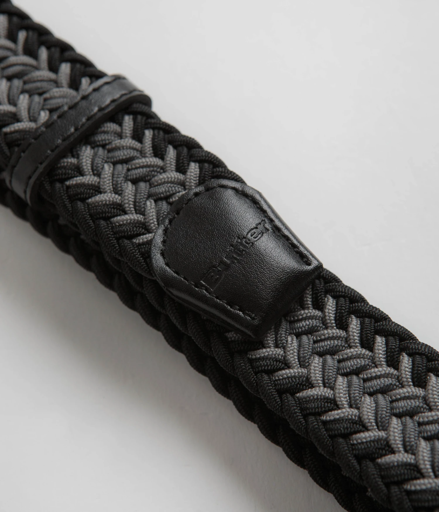 Butter Goods Braided Belt - Black / Grey 2 Butter Goods Braided Belt - Black / Grey - Image 2