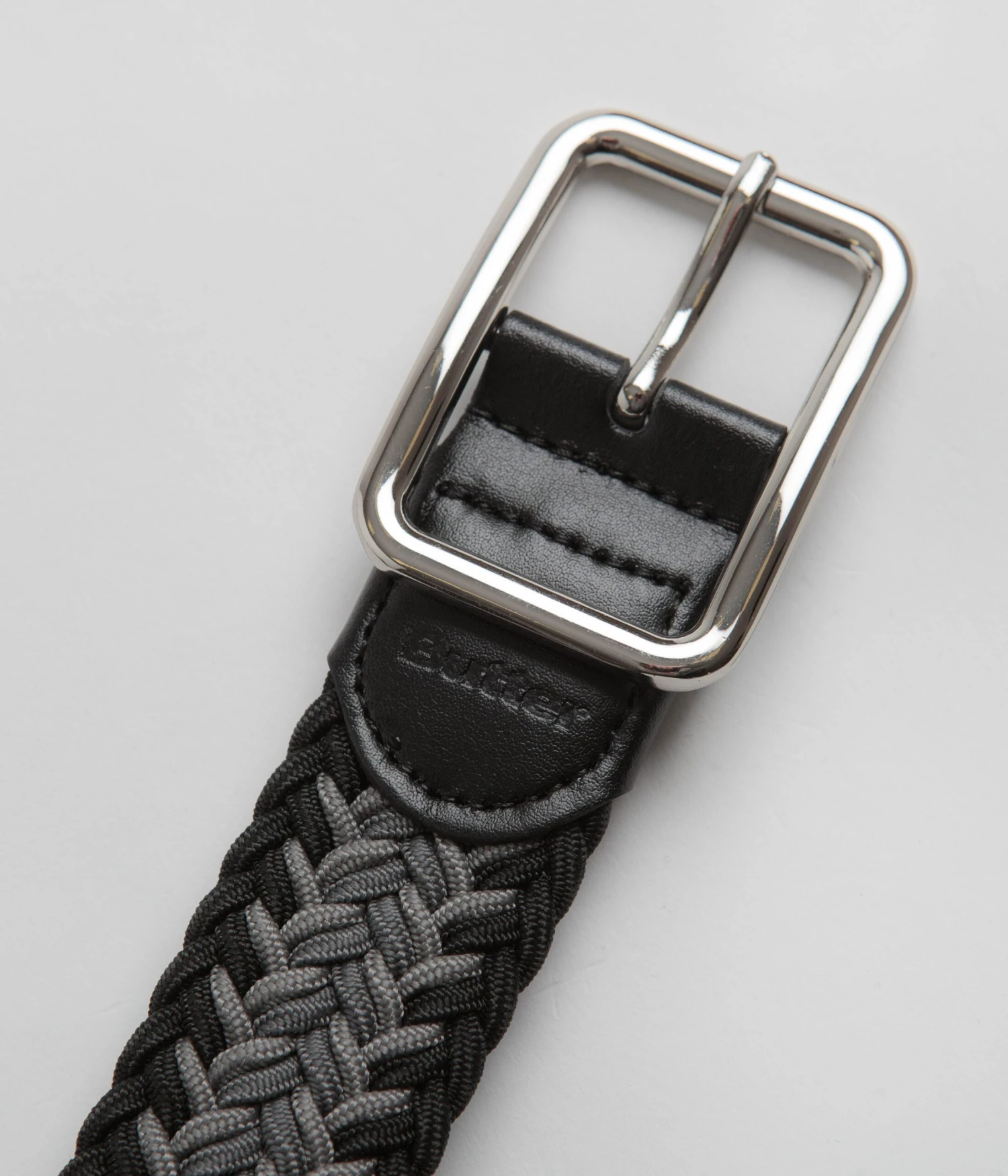Butter Goods Braided Belt - Black / Grey 3 Butter Goods Braided Belt - Black / Grey - Image 3