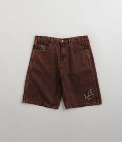 Butter Goods Critter Baggy Denim Shorts - Brick