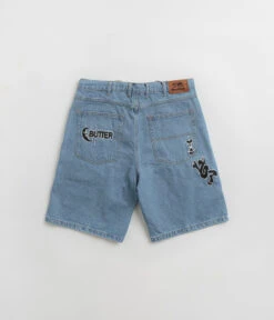 Butter Goods Critter Baggy Denim Shorts - Washed Indigo 11 Butter Goods Critter Baggy Denim Shorts - Washed Indigo -Outlet The Street Set Store butter goods critter baggy denim shorts washed indigo 3
