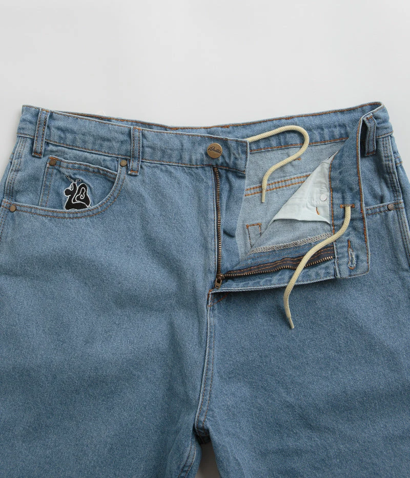 Butter Goods Critter Baggy Denim Shorts - Washed Indigo 5 Butter Goods Critter Baggy Denim Shorts - Washed Indigo - Image 5