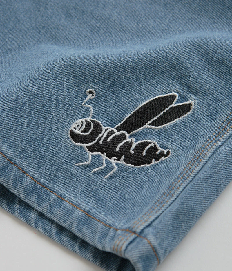 Butter Goods Critter Baggy Denim Shorts - Washed Indigo 8 Butter Goods Critter Baggy Denim Shorts - Washed Indigo - Image 8