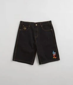 Butter Goods Sorcerer Baggy Denim Shorts - Washed Black