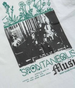 Butter Goods Spontaneous Music T-Shirt - White -Outlet The Street Set Store butter goods spontaneous music t shirt white 3