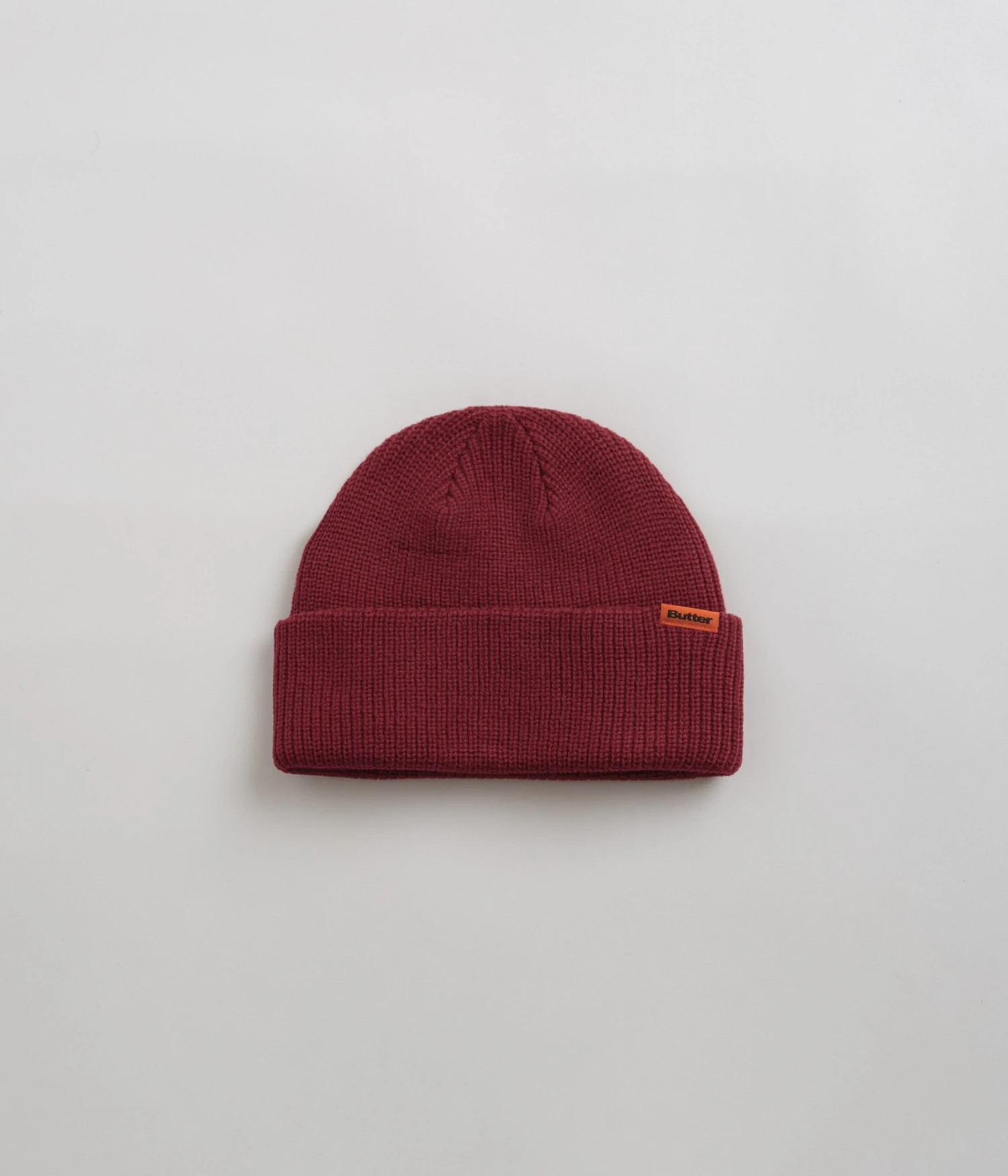 Butter Goods Tall Wharfie Beanie - Burgundy 1 Butter Goods Tall Wharfie Beanie - Burgundy