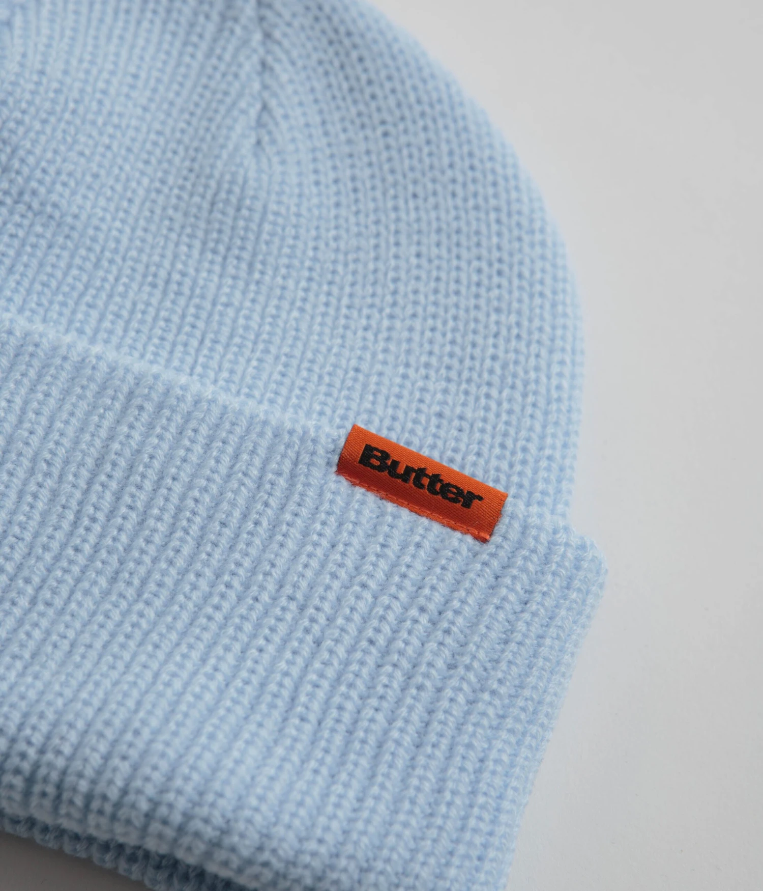 Butter Goods Tall Wharfie Beanie - Sky Blue 2 Butter Goods Tall Wharfie Beanie - Sky Blue - Image 2