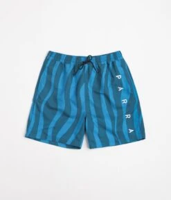 By Parra Aqua Weed Waves Swim Shorts - Greek Blue