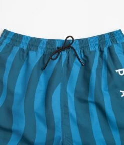By Parra Aqua Weed Waves Swim Shorts - Greek Blue -Outlet The Street Set Store by parra aqua weed waves swim shorts greek blue 4