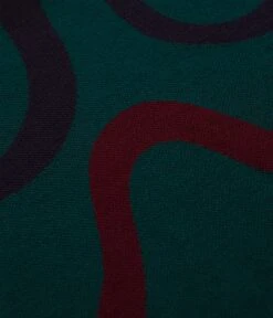 By Parra Colored Soundwave Knitted Polo Sweatshirt - Green -Outlet The Street Set Store by parra colored soundwave knitted polo sweatshirt green 3