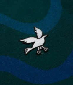 By Parra Colored Soundwave Knitted Polo Sweatshirt - Green -Outlet The Street Set Store by parra colored soundwave knitted polo sweatshirt green 4