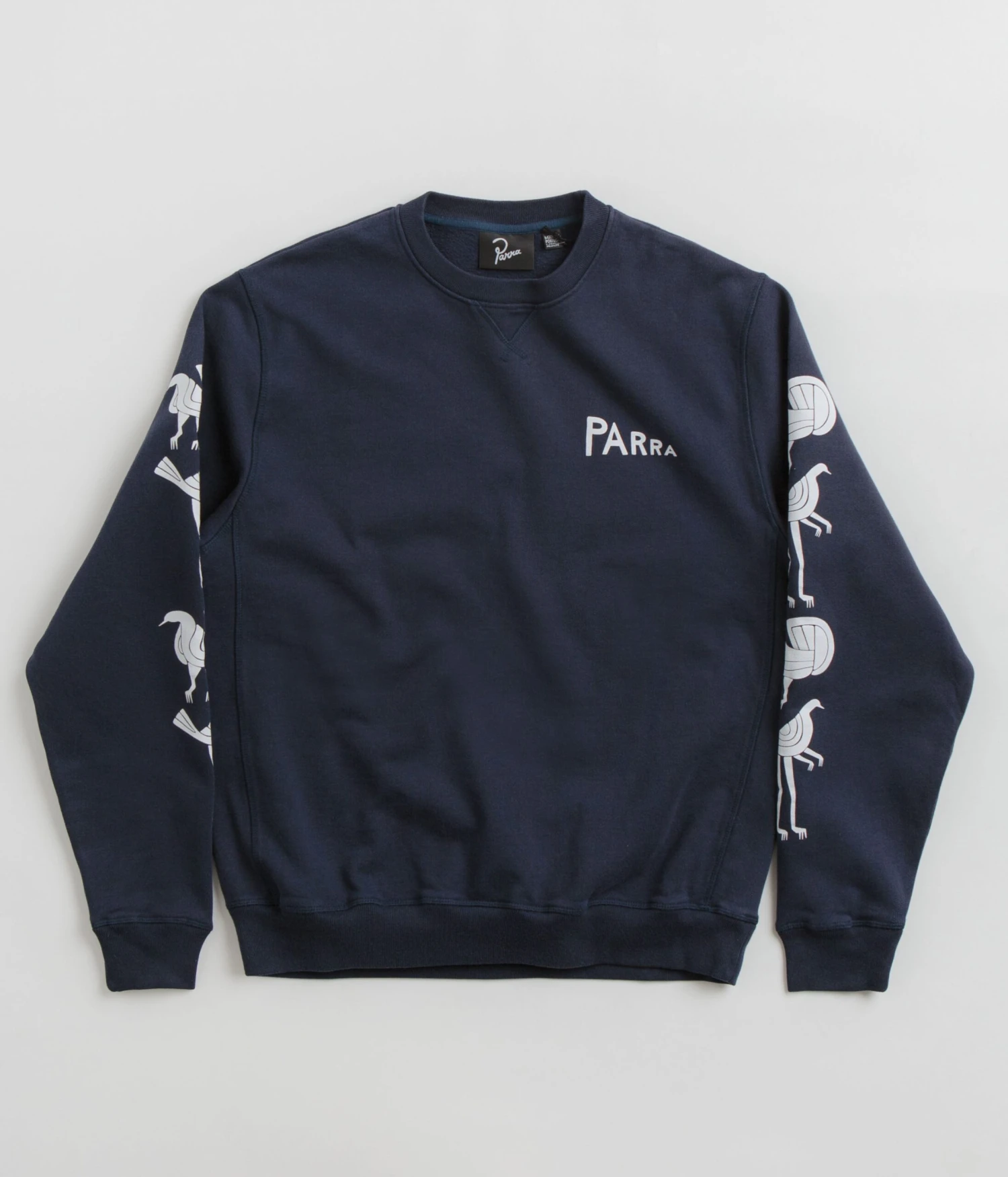 By Parra Fancy Pigeon Crewneck Sweatshirt - Midnight Blue 2 By Parra Fancy Pigeon Crewneck Sweatshirt - Midnight Blue - Image 2