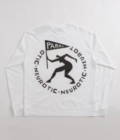 By Parra Neurotic Flag Long Sleeve T-Shirt - White