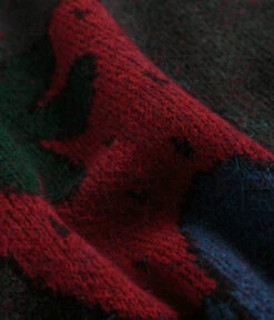 By Parra Stupid Strawberry Knitted Sweatshirt - Hunter Green -Outlet The Street Set Store by parra stupid strawberry knitted sweatshirt hunter green 3