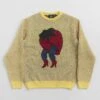 By Parra Stupid Strawberry Knitted Sweatshirt - Yellow
