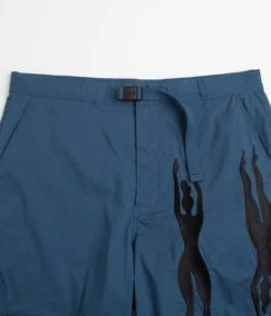 By Parra Zebra Striped P Shorts - Teal -Outlet The Street Set Store byParraZebraStripedPShorts 4