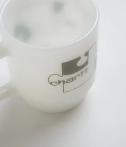 Carhartt Assemble Glass Mug - White / Plant -Outlet The Street Set Store carhartt assemble glass mug white plant 3