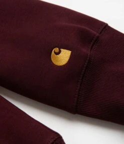Carhartt Chase Hoodie - Amarone / Gold -Outlet The Street Set Store carhartt chase hoodie amarone gold 3