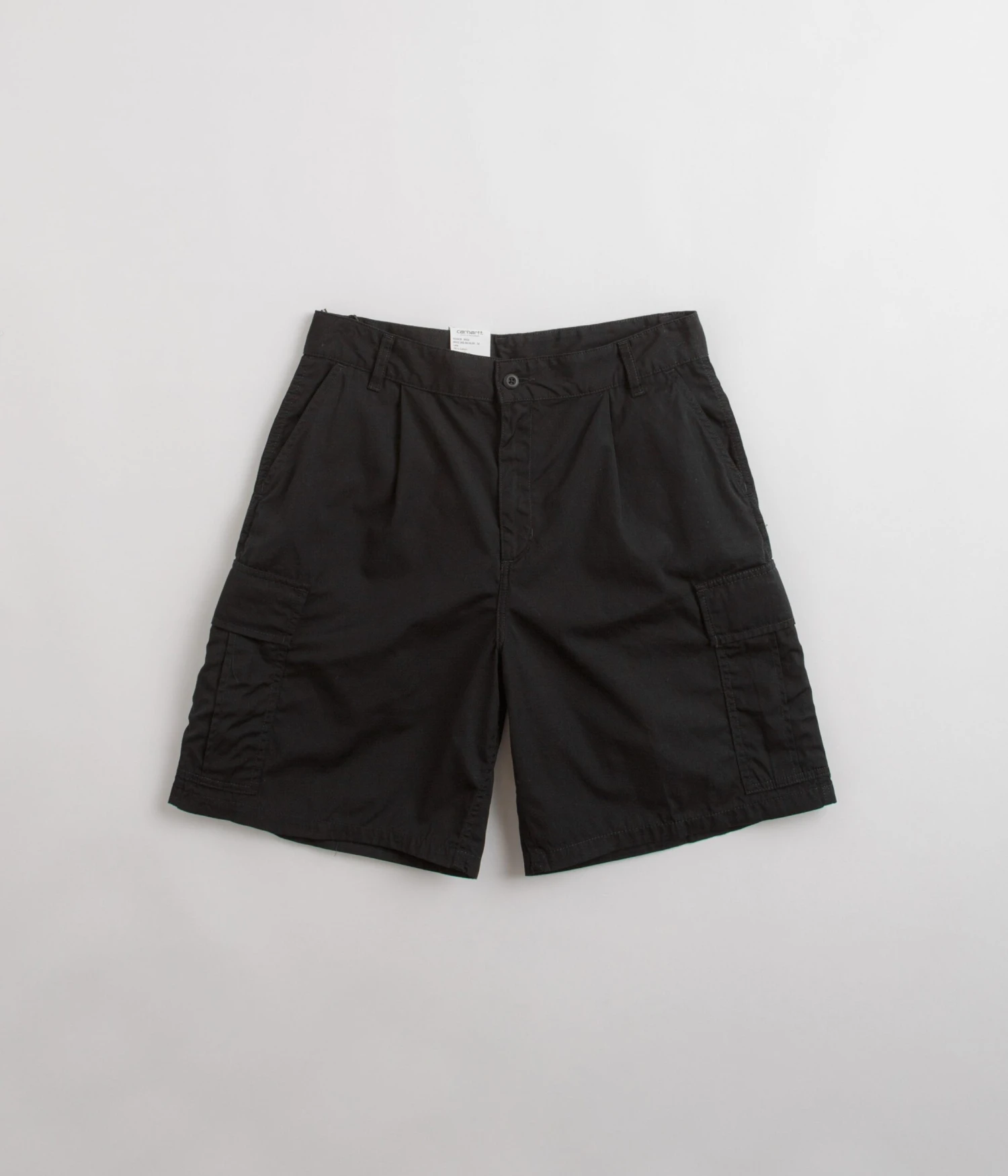 Carhartt Cole Cargo Shorts - Rinsed Black 1 Carhartt Cole Cargo Shorts - Rinsed Black