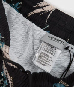 Carhartt Drift Swim Trunk - Hawaiian Floral Print / Black -Outlet The Street Set Store carhartt drift swim trunk hawaiian floral print black 3