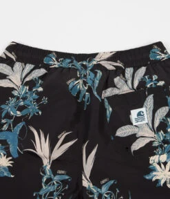 Carhartt Drift Swim Trunk - Hawaiian Floral Print / Black -Outlet The Street Set Store carhartt drift swim trunk hawaiian floral print black 4