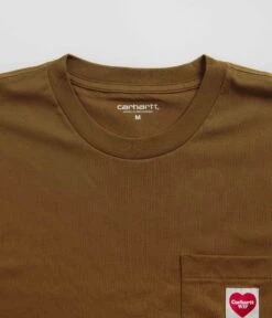 Carhartt Heart Pocket T-Shirt - Deep Hamilton Brown -Outlet The Street Set Store carhartt heart pocket t shirt deep hamilton brown 3