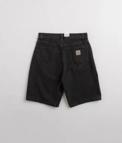 Carhartt Landon Shorts - Black Stone Washed -Outlet The Street Set Store carhartt landon shorts black stone washed 3