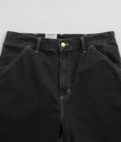 Carhartt Simple Shorts - Heavy Stone Washed Black -Outlet The Street Set Store carhartt simple shorts heavy stone washed black 4