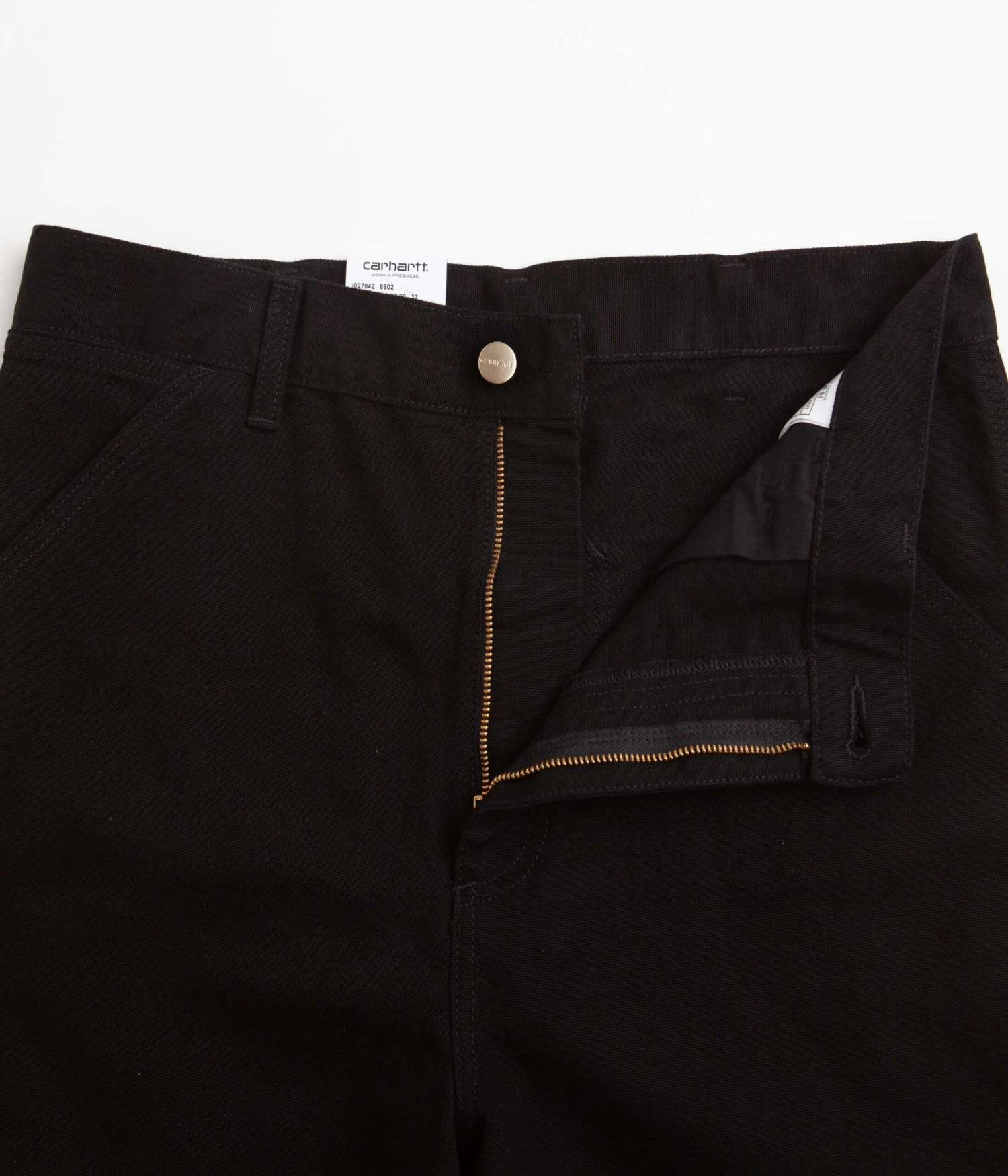 Carhartt Single Knee Shorts - Black Rinsed 4 Carhartt Single Knee Shorts - Black Rinsed - Image 4