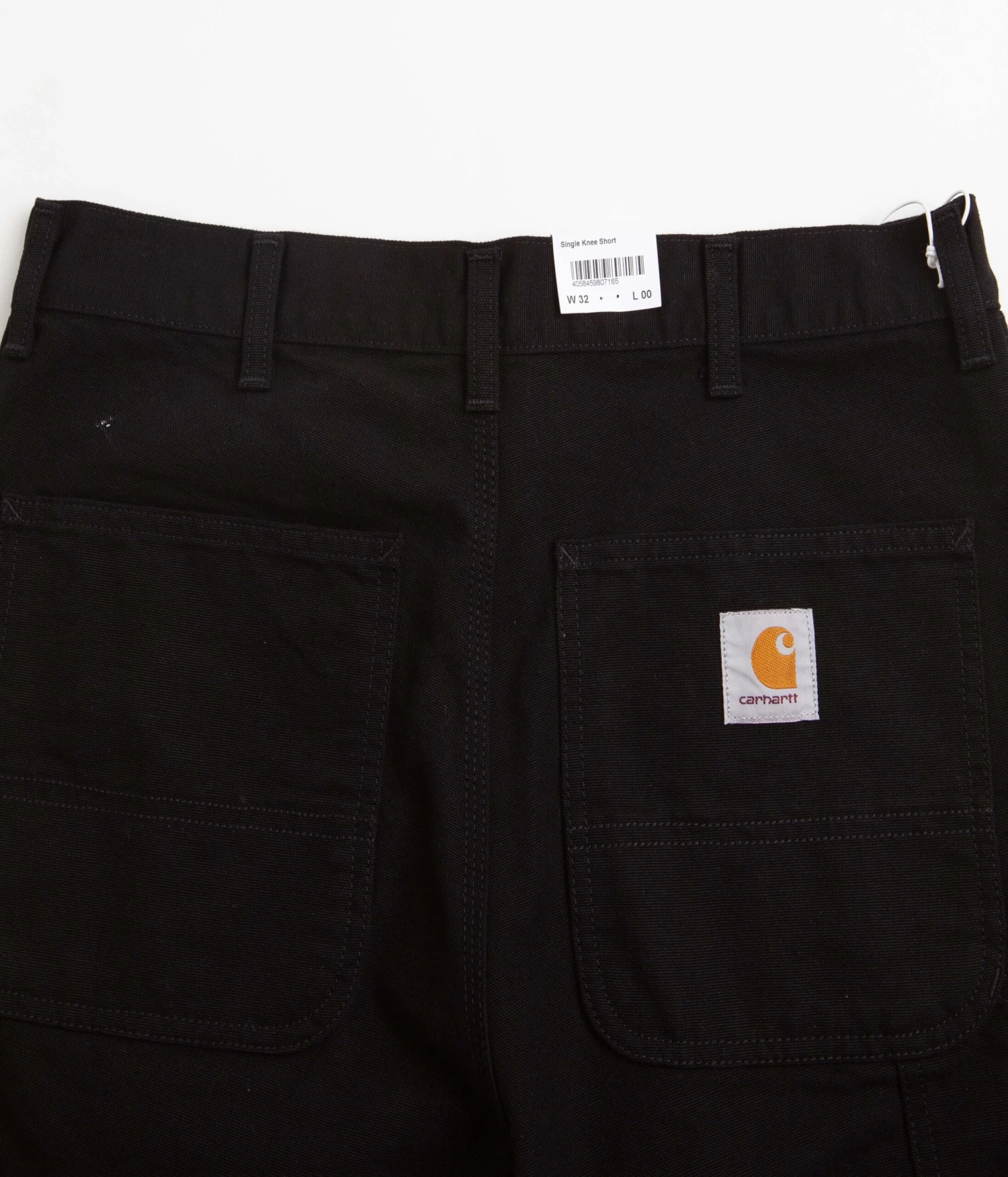 Carhartt Single Knee Shorts - Black Rinsed 7 Carhartt Single Knee Shorts - Black Rinsed - Image 7
