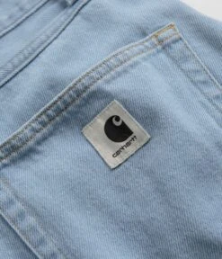 Carhartt Womens Alta Shorts - Stone Bleached Blue -Outlet The Street Set Store carhartt womens alta shorts stone bleached blue 7