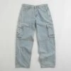 Cash Only Aleka Cargo Jeans - Light Wash
