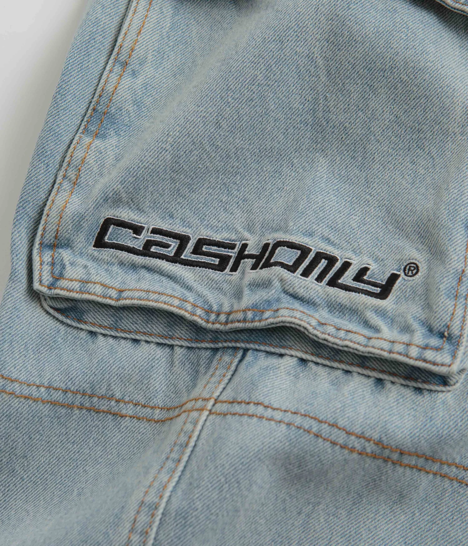 Cash Only Aleka Cargo Jeans - Light Wash 11 Cash Only Aleka Cargo Jeans - Light Wash - Image 11