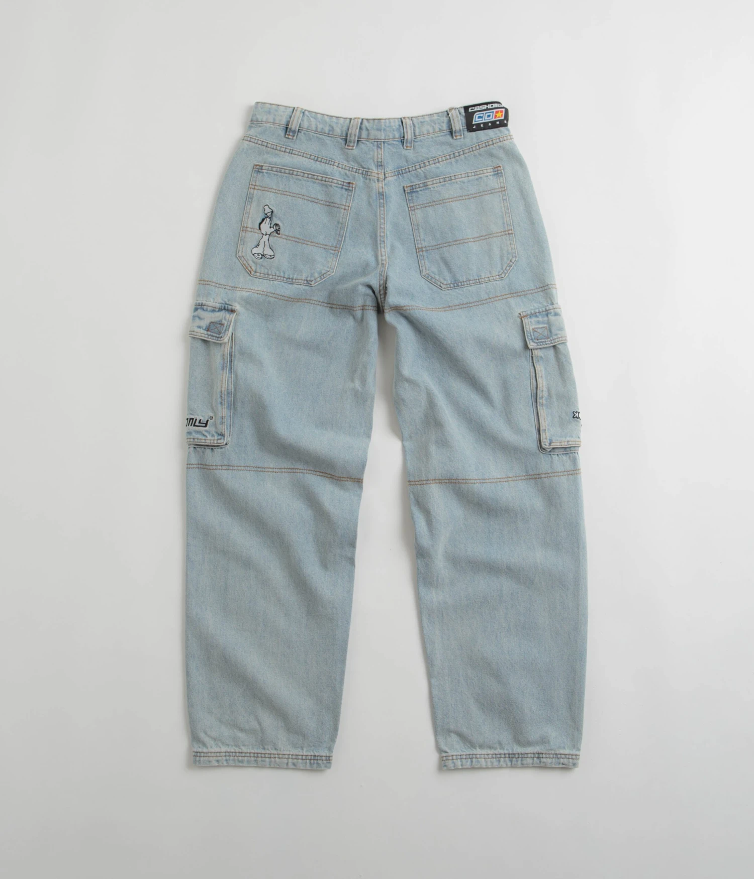 Cash Only Aleka Cargo Jeans - Light Wash 3 Cash Only Aleka Cargo Jeans - Light Wash - Image 3