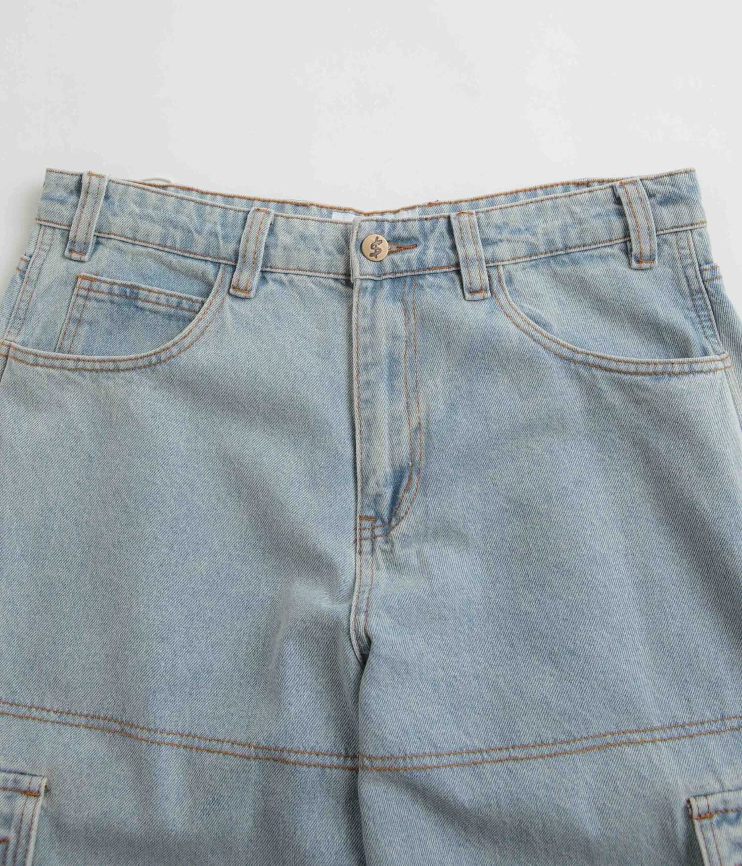 Cash Only Aleka Cargo Jeans - Light Wash 4 Cash Only Aleka Cargo Jeans - Light Wash - Image 4