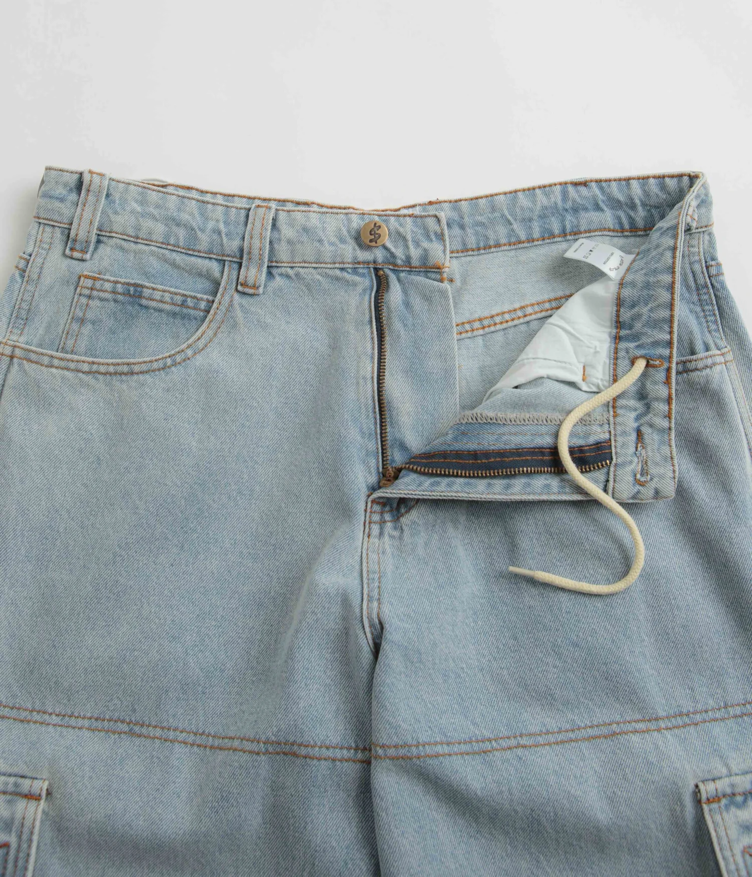 Cash Only Aleka Cargo Jeans - Light Wash 6 Cash Only Aleka Cargo Jeans - Light Wash - Image 6