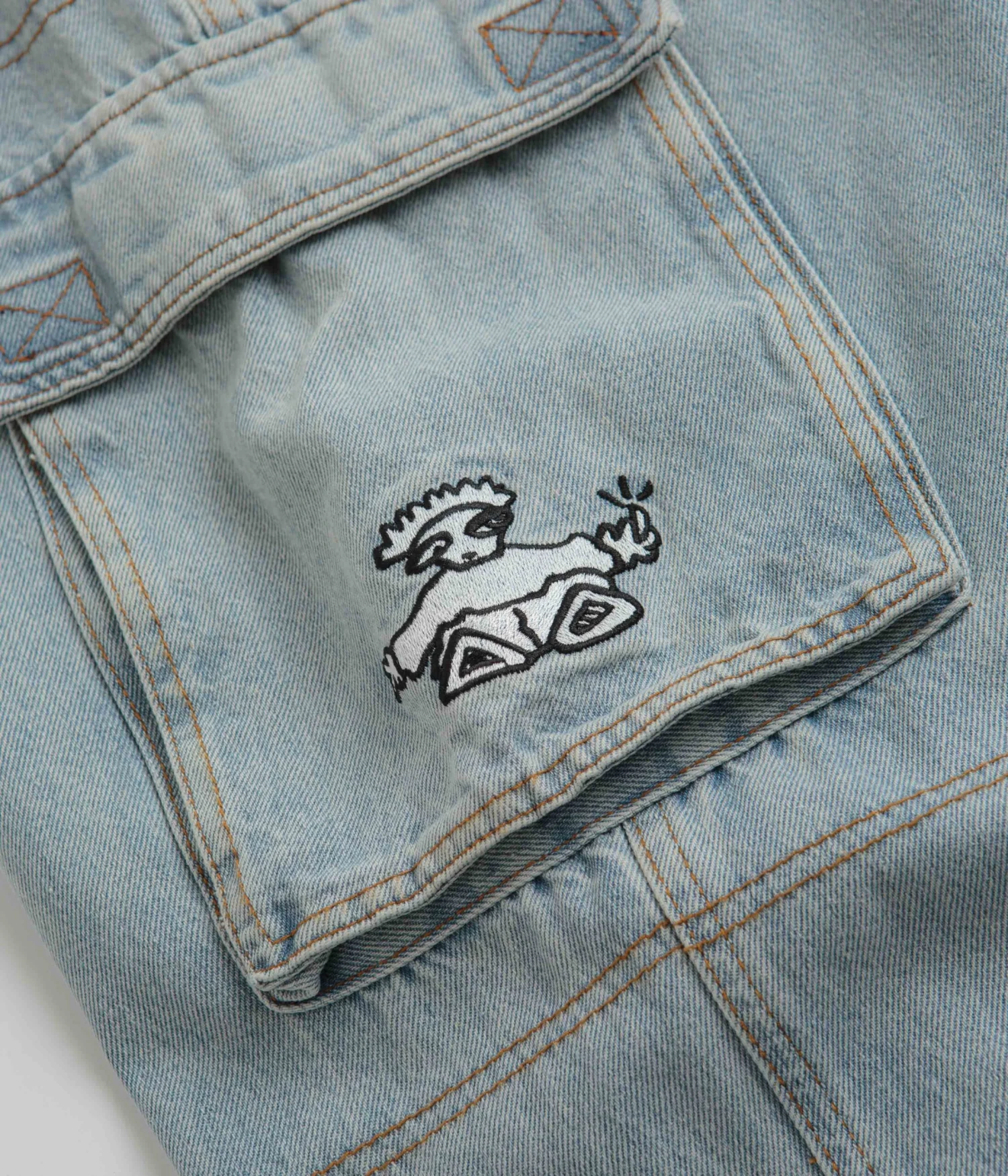 Cash Only Aleka Cargo Jeans - Light Wash 9 Cash Only Aleka Cargo Jeans - Light Wash - Image 9