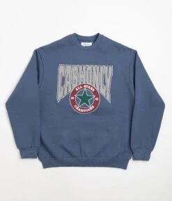 Cash Only All Star Applique Crewneck Sweatshirt - Slate