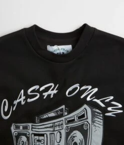 Cash Only Boombox Applique Crewneck Sweatshirt - Black -Outlet The Street Set Store cash only boombox applique crewneck sweatshirt black 4