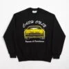 Cash Only Car Embroidered Crewneck Sweatshirt - Black
