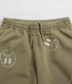 Civilist Allover Smiler Joggers - Olive -Outlet The Street Set Store civilist allover smiler joggers olive 5