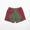Civilist Butterfly Shorts - Bordeaux / Olive