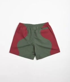 Civilist Butterfly Shorts - Bordeaux / Olive -Outlet The Street Set Store civilist butterfly shorts bordeaux olive 3