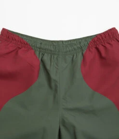 Civilist Butterfly Shorts - Bordeaux / Olive -Outlet The Street Set Store civilist butterfly shorts bordeaux olive 5