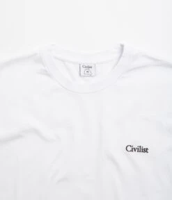 Civilist Mini Logo T-Shirt - White -Outlet The Street Set Store civilist mini logo t shirt white 3