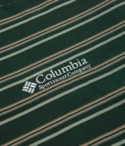 Columbia Somer Slope Striped T-Shirt - Spruce -Outlet The Street Set Store columbia somer slope striped t shirt spruce 3